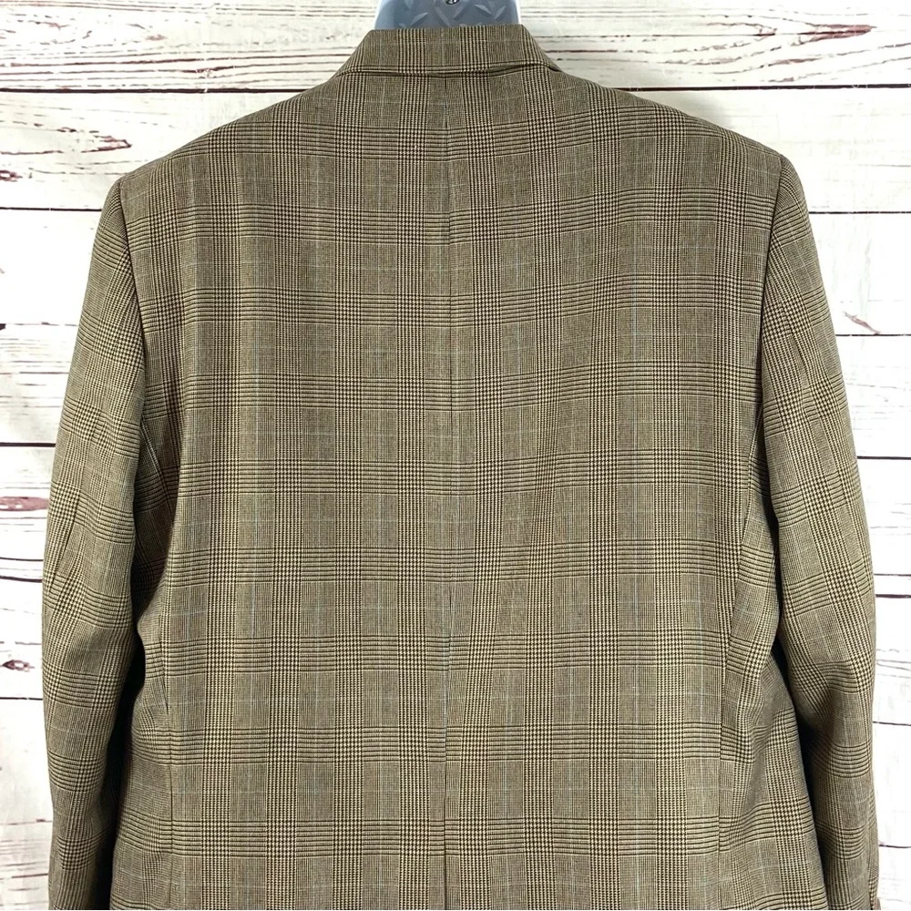 Lauren Ralph Lauren Jacket Men’s Size 44R‎ Brown Blazer Plaid